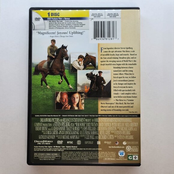 War Horse DVD Movie - Picture 3 of 5